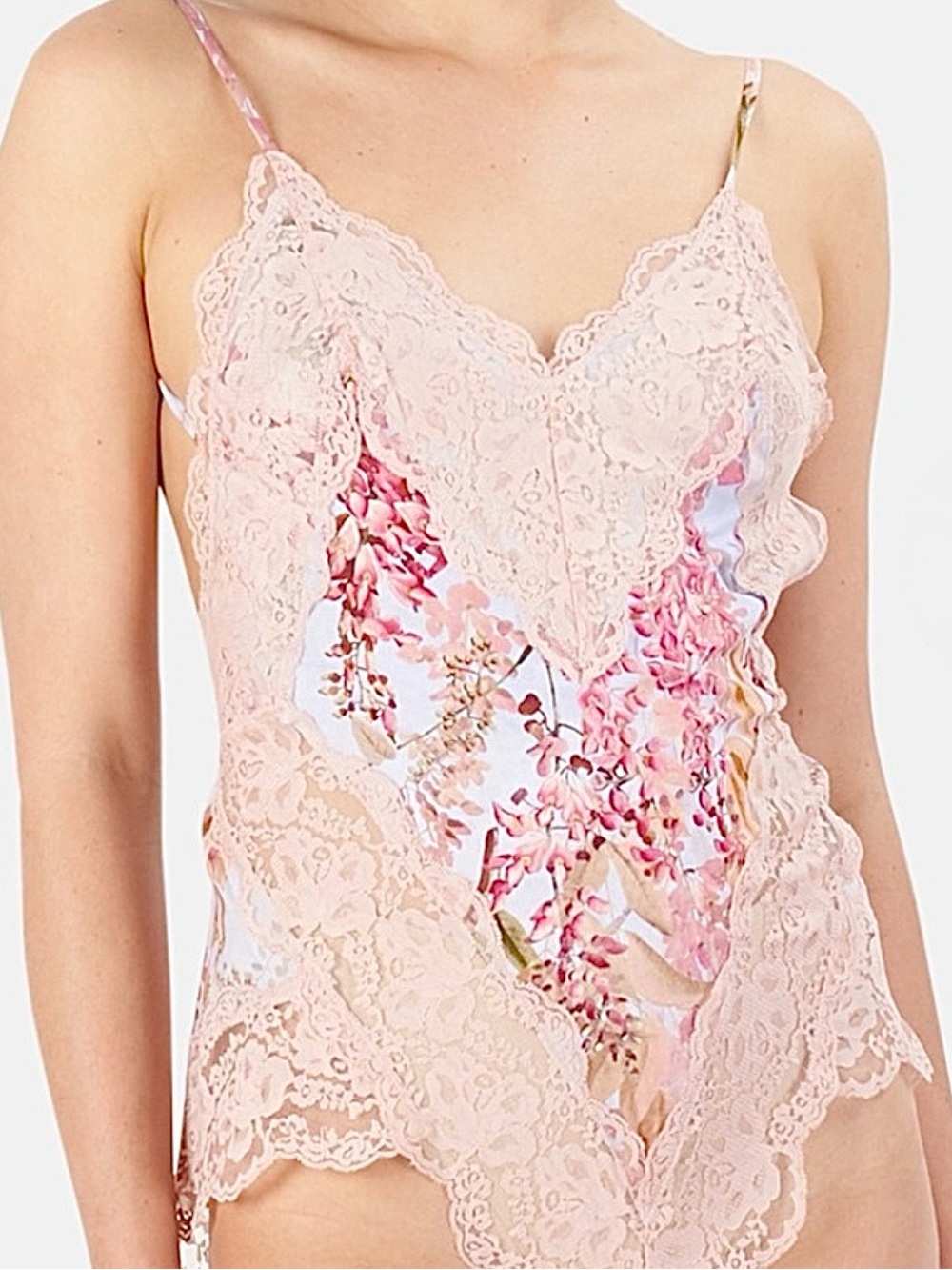 Zimmermann Botanica Teddy Lace Floral Bodysuit 2/4 Romantic S NWOT